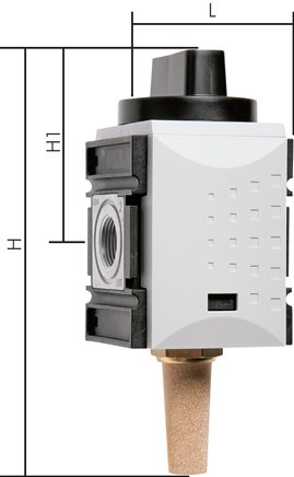 Exemplary representation: Ball valve (Futura series 0/2/4)